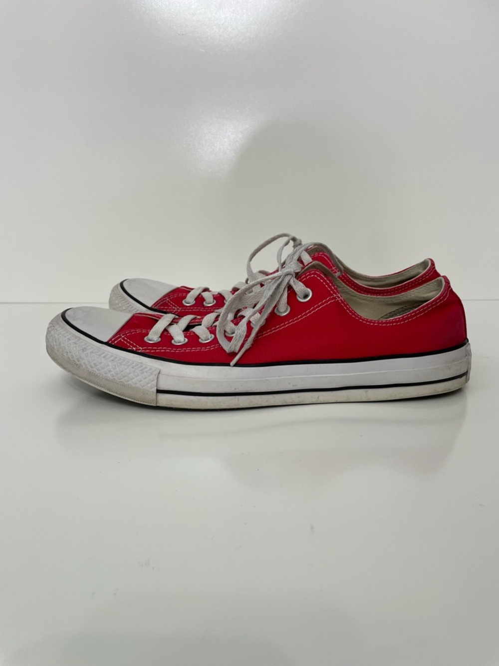 Converse All Star Red Low Top Canvas Sneakers Womens size 13 Mens 11 Skater